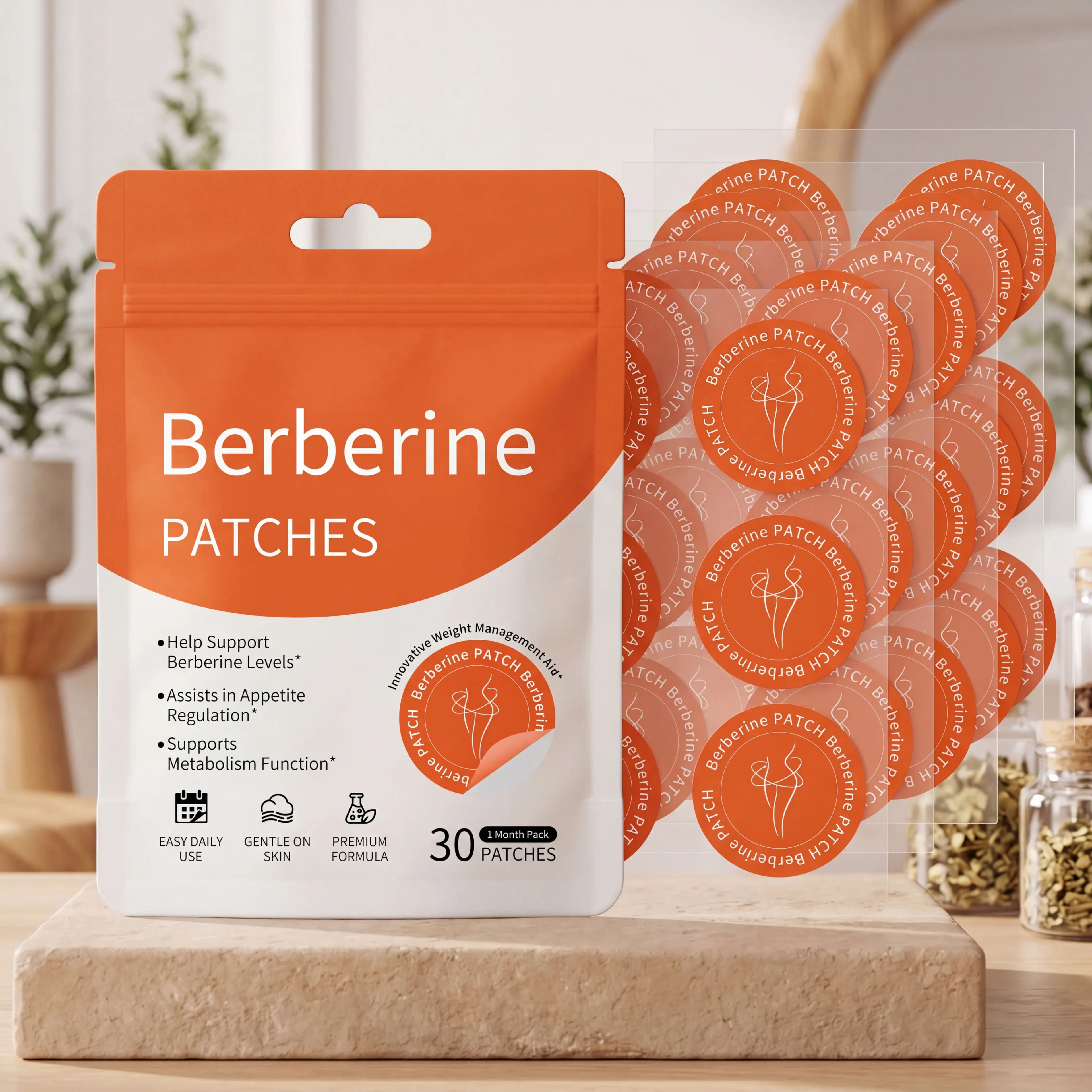 VARELIA Berberina Diario — Parches de berberina (30 parches por paquete)