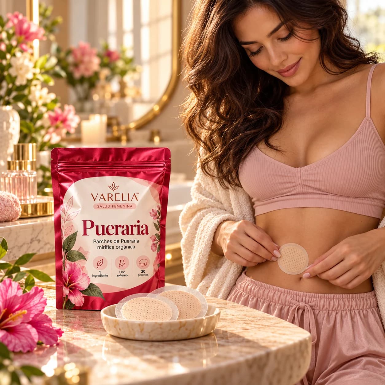 VARELIA Pueraria — Parches de Pueraria mirifica orgánica