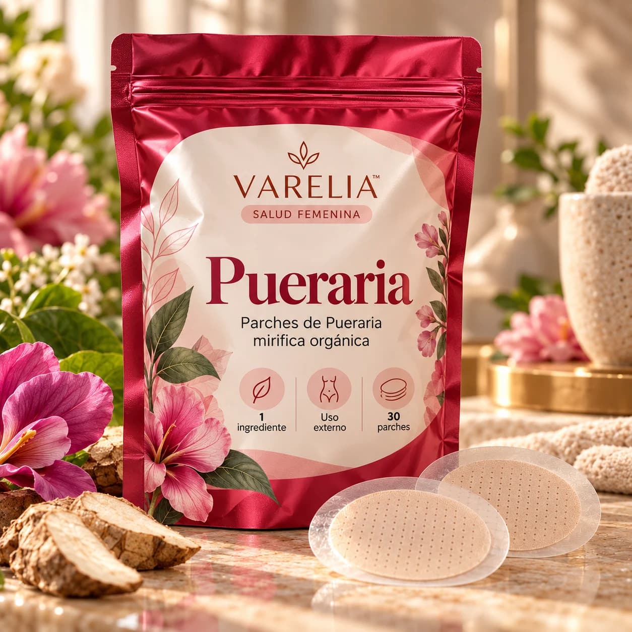 VARELIA Pueraria — Parches de Pueraria mirifica orgánica